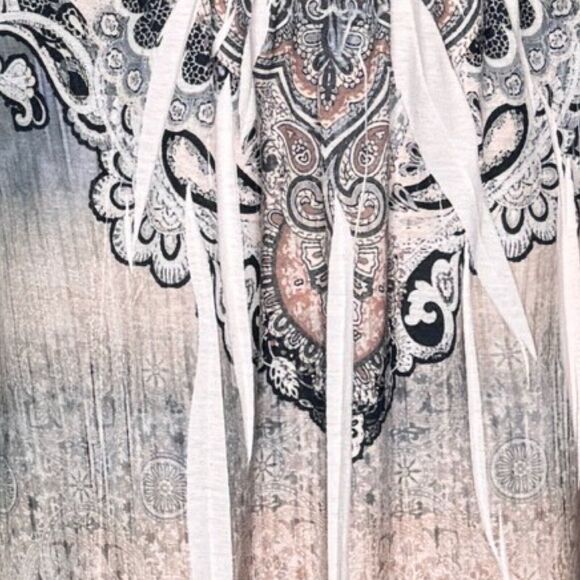 Live and Let Live Shirt Womens Large Pink Sublimation Colorful Art Boho Bohemian - Picture 6 of 10